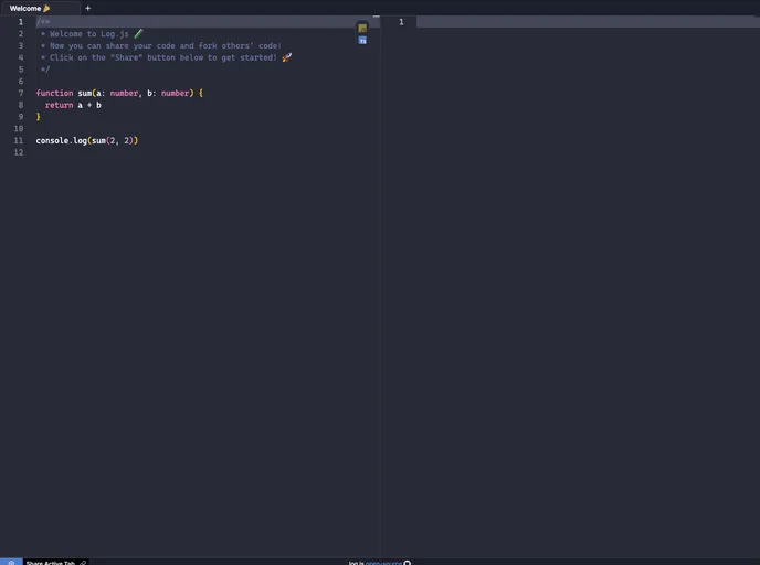 screenshot of Log.js