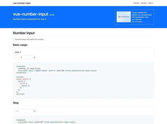 Vue Number Input