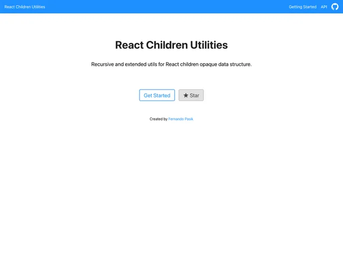 React Children Utilities screenshot