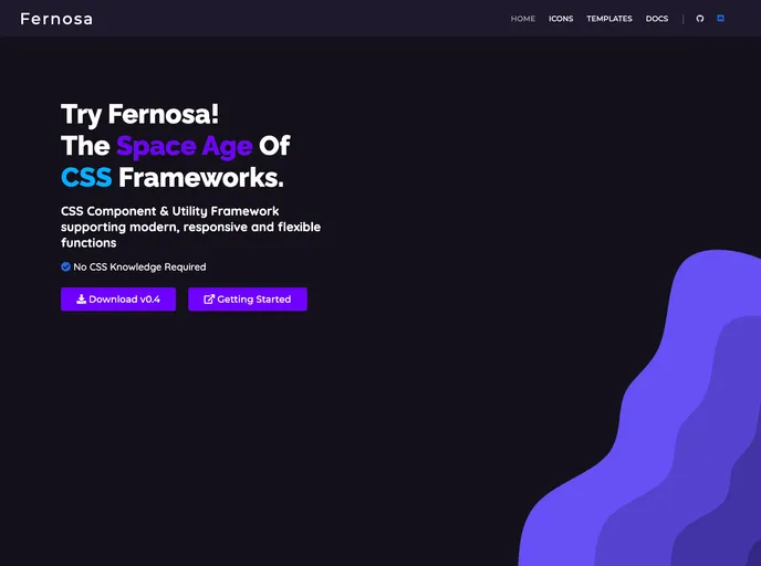 screenshot of FernosaCSS