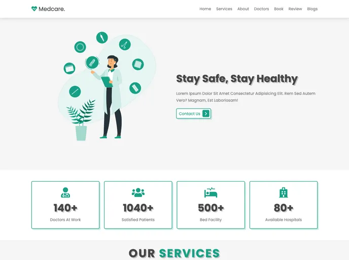 screenshot of Medcare