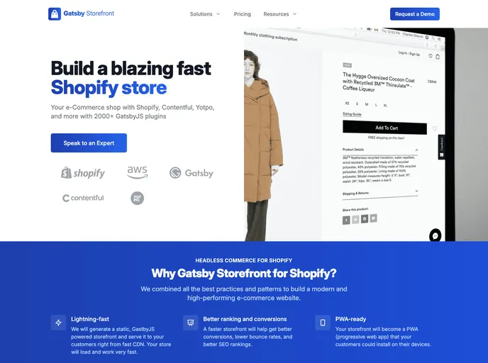 screenshot of Shopify Theme StoreFront