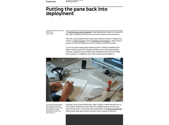 screenshot of Passengerpane