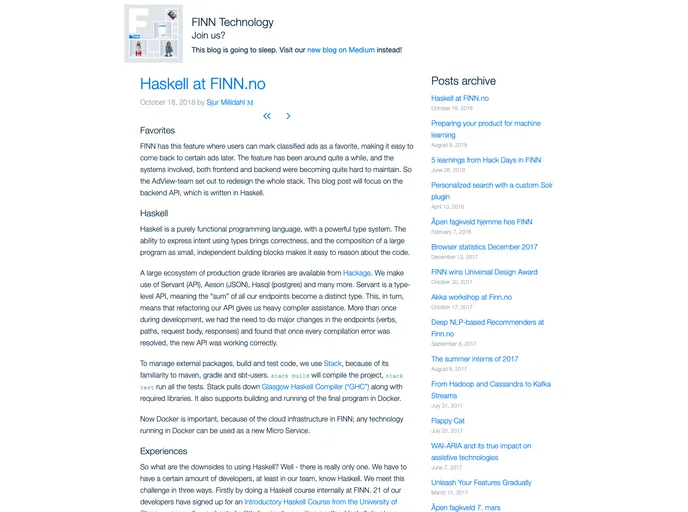 screenshot of Tech.finn.no