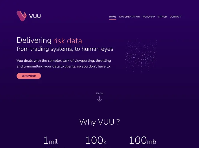 screenshot of Vuu