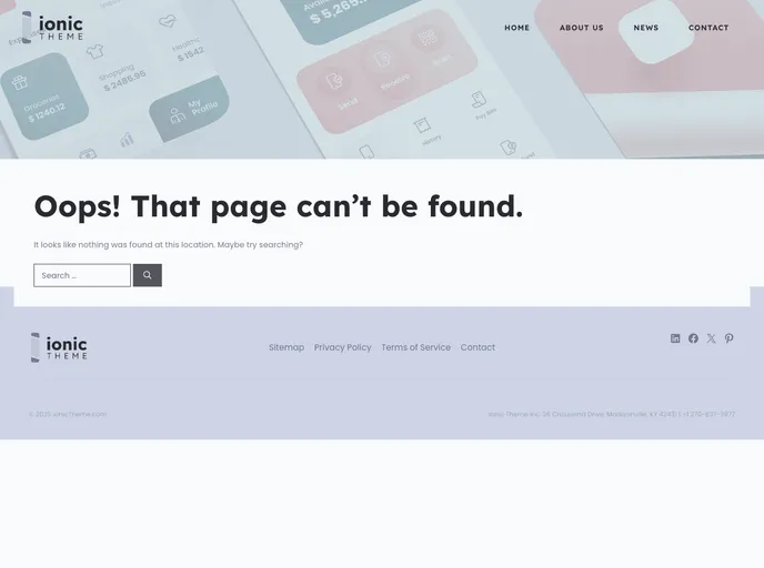 screenshot of Ionic3 Start Theme