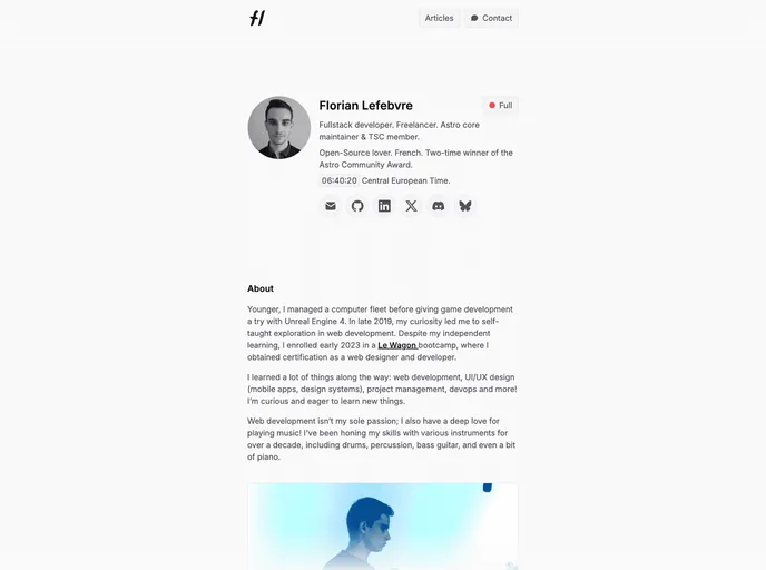 screenshot of Portfolio