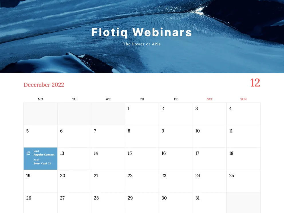 screenshot of Flotiq Gatsby Event 1