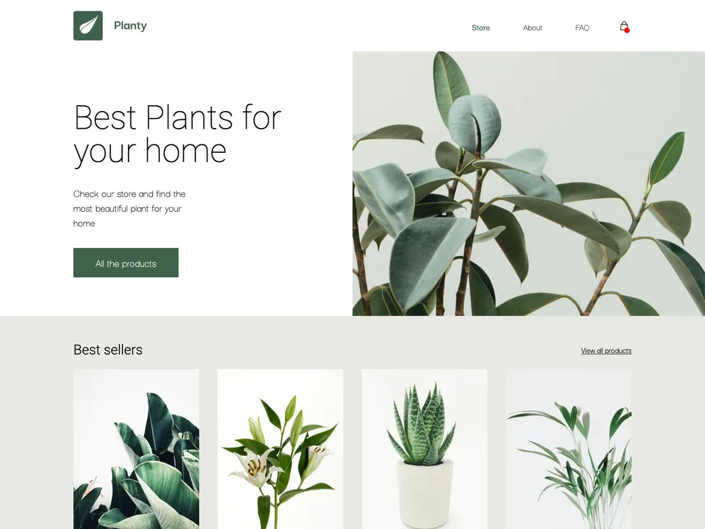 screenshot of Flotiq Gatsby Shop 2