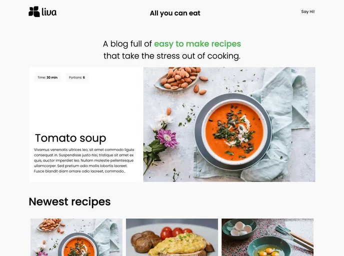 screenshot of Flotiq Nextjs Recipe 2