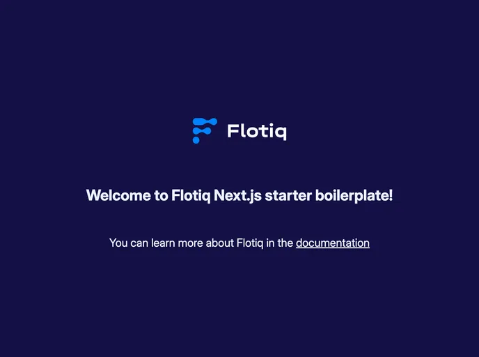 screenshot of Nextjs Starter Boilerplate