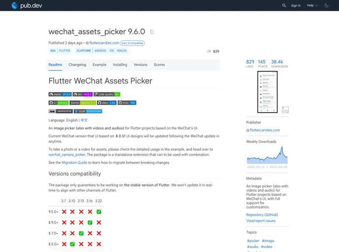 screenshot of Flutter_wechat_assets_picker