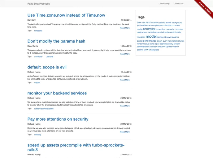 screenshot of Rails_best_practices