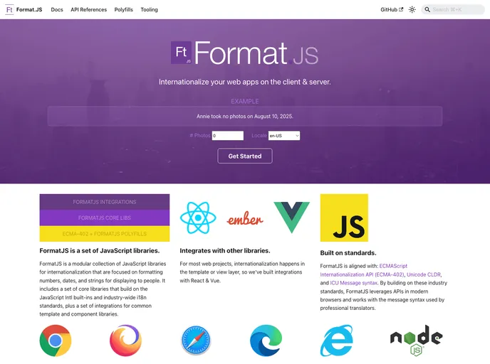 screenshot of Babel Plugin React Intl