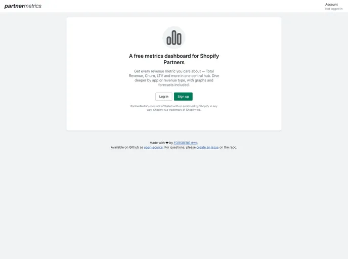 screenshot of Partner Metrics
