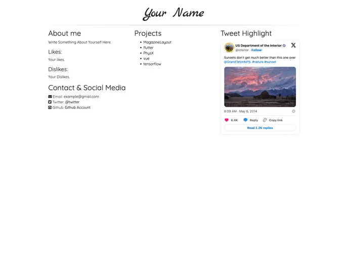 screenshot of TooMinimal