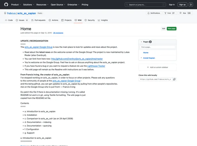 screenshot of Acts_as_xapian
