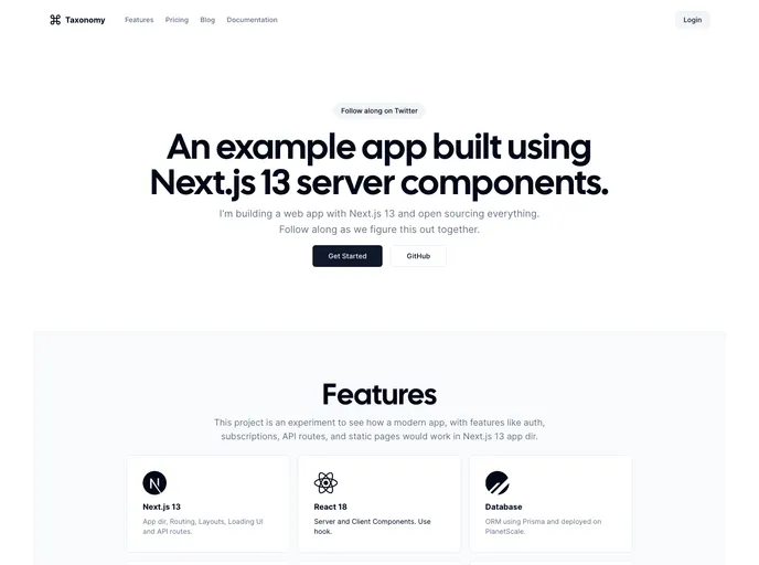 screenshot of T3 Saas Starter