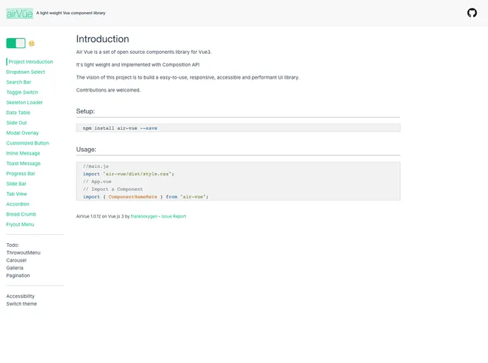 screenshot of Air Vue