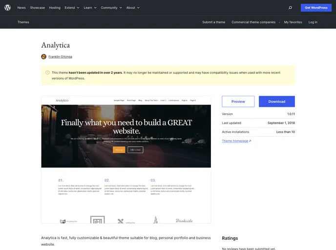 screenshot of Analytica