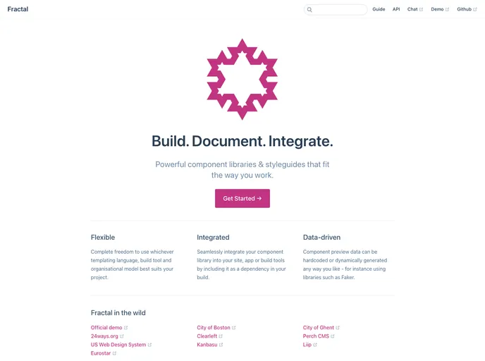 screenshot of Fractal Docs