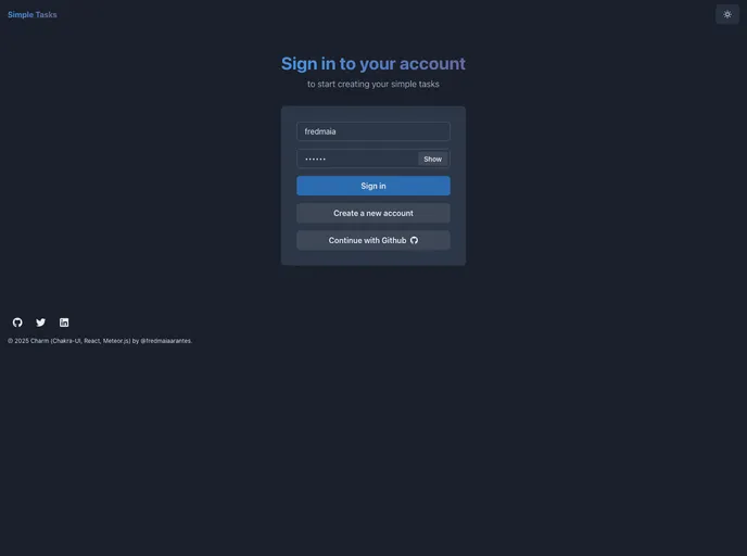 screenshot of Simpletasks