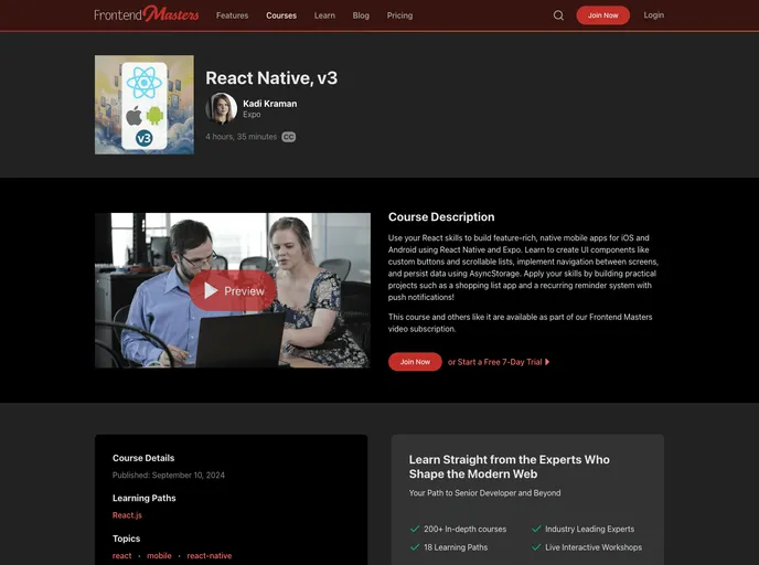 screenshot of React Web Starter