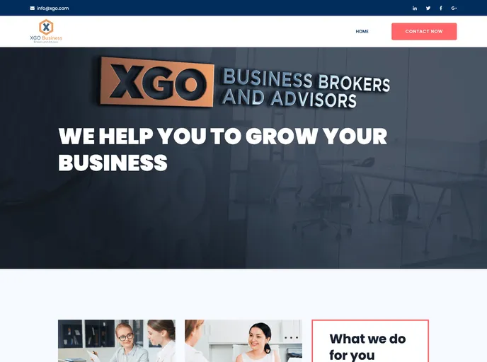 screenshot of Business Brokers