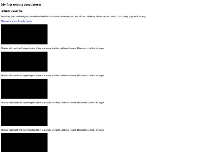 screenshot of Github Pages Template