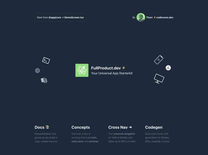 Green Stack Starter Demo screenshot