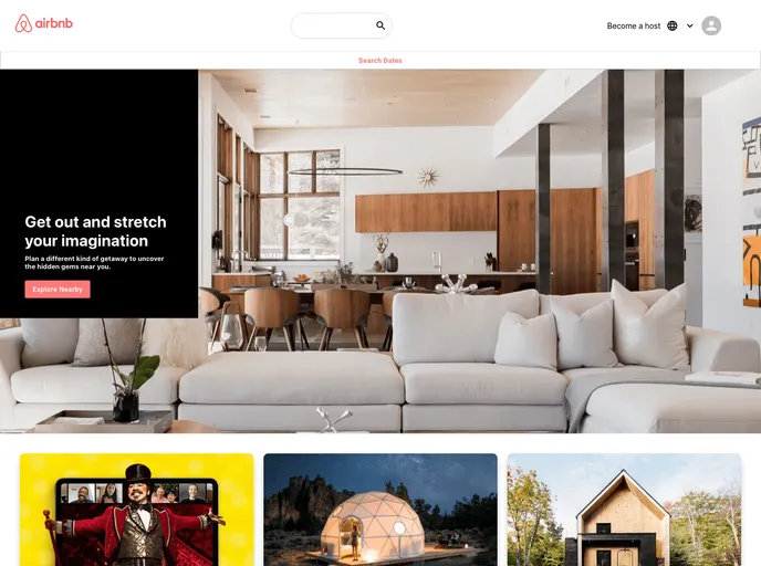 screenshot of Airbnb Clone