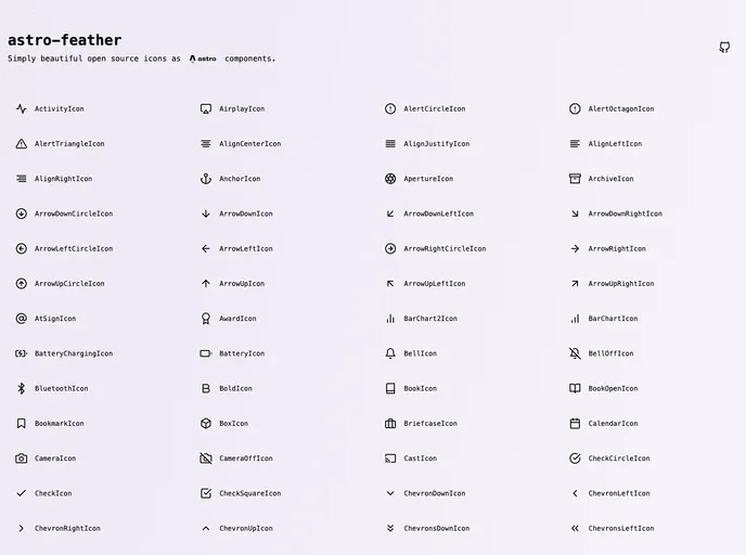 screenshot of Astro Feather