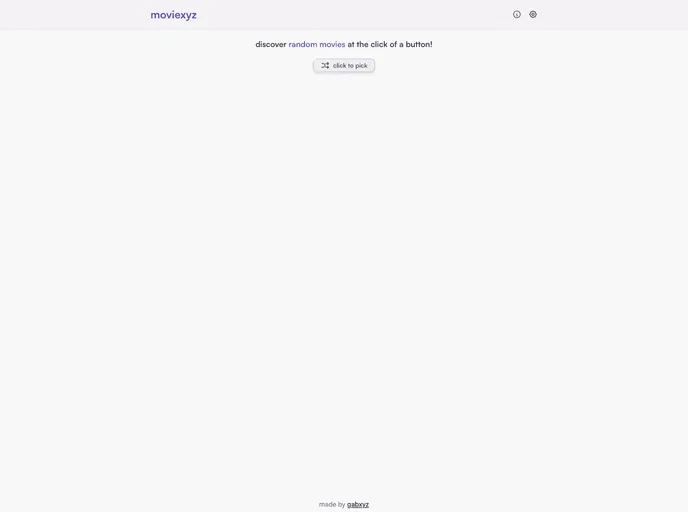 screenshot of Moviexyz