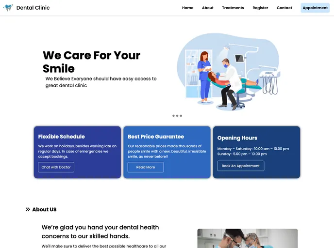screenshot of Dental_Clinic
