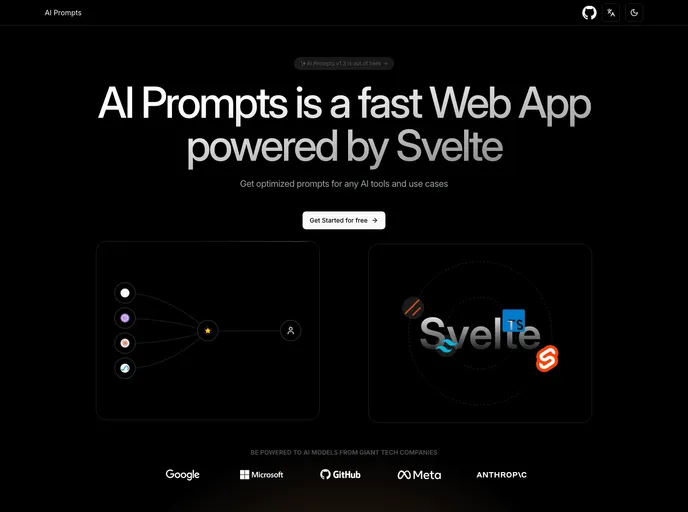 screenshot of AI Prompts