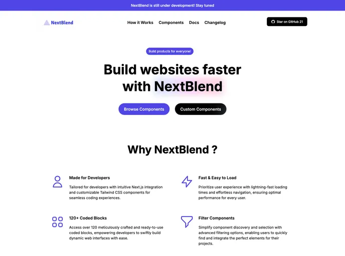 screenshot of NextBlend