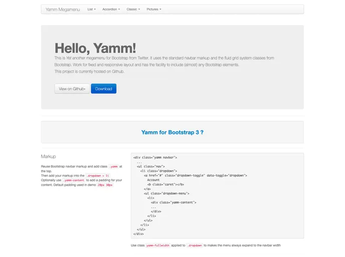 screenshot of Yamm.deprecated