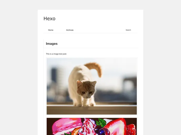 screenshot of Hexo Theme Purely