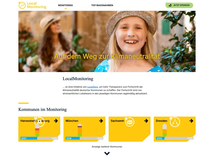 screenshot of Localzero Monitoring