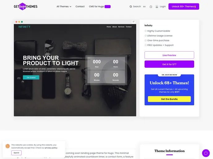 Infinity Hugo screenshot