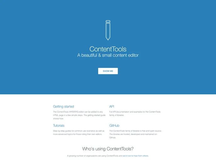 screenshot of ContentTools