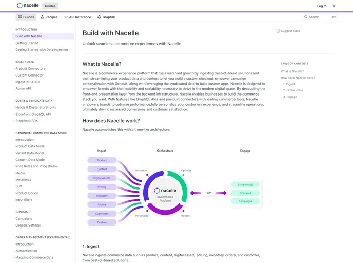 screenshot of Nacelle Sandbox Alpha