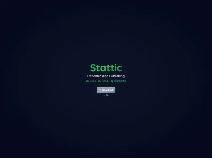 screenshot of Stattic