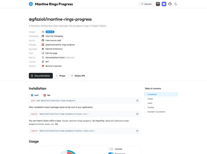 Mantine Rings Progress screenshot