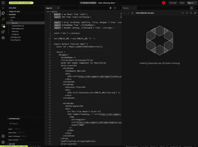 React Inlinesvg