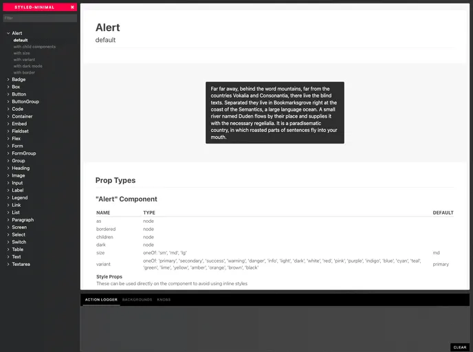 screenshot of Styled Minimal