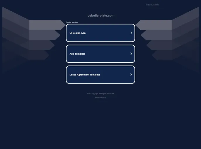 screenshot of IOS Boilerplate