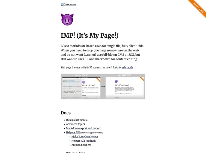 screenshot of Imp