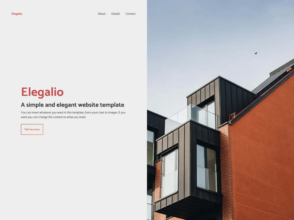 Elegalio Template screenshot