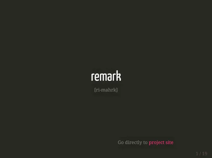 screenshot of Remark